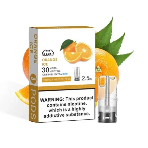 LANA 拉娜通用一代煙彈|拉娜煙彈口味推薦 橙冰|LANA電子菸官網:圖片 2