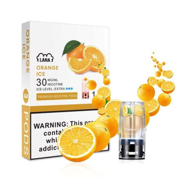 LANA 拉娜通用一代煙彈|拉娜煙彈口味推薦 橙冰|LANA電子菸官網